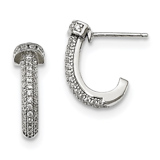 Sterling Silver & Zirconia Brilliant Embers Earrings Sterling Silver & Zirconia Brilliant Embers Earrings